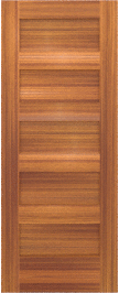 Flat  Panel   Monticello  Teak  Doors